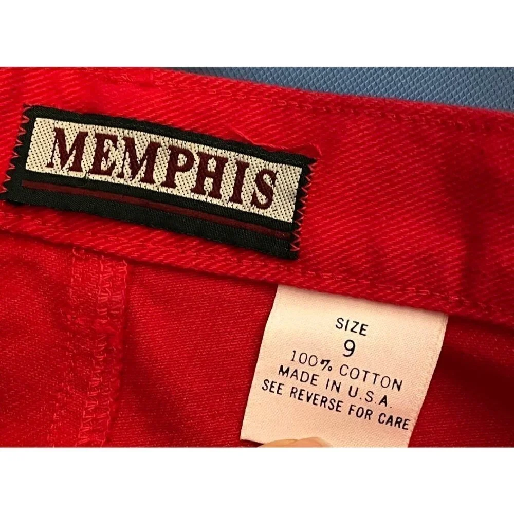 Vintage Memphis Red High‎ Waisted Mom Jeans 28